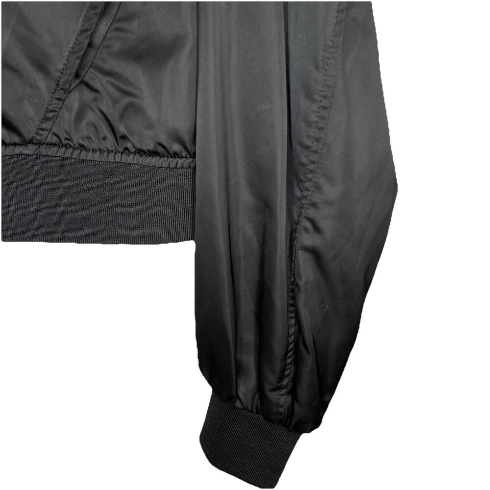 Zara Satin Jacket Womens Small Black Long Sleeve - Picture 4 of 7